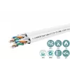 Cat6a U-FTP duálny sieťový kábel 4x2xAWG23 LSZH biely