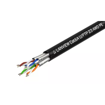 Lanview LVN122445 sieťový kábel čierny 500 m Cat6a U/UTP (UTP)