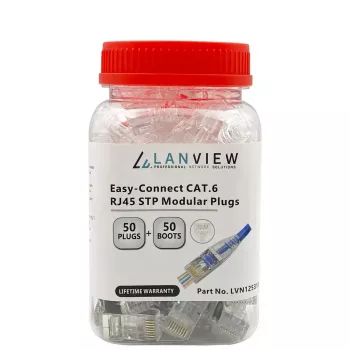 Lanview LVN125310 RJ45 konektor kábla, transparentný