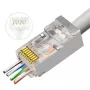 Lanview LVN125310 RJ45 konektor kábla, transparentný