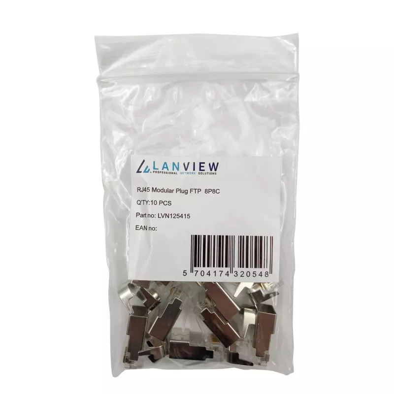 Lanview LVN125415 RJ45 konektor kábla, kovový