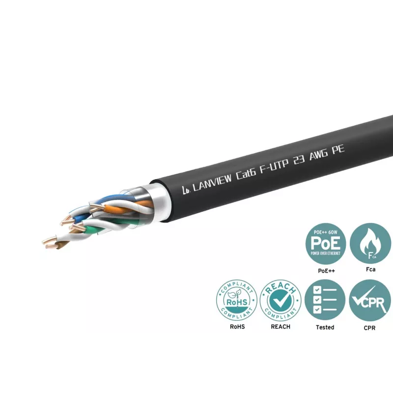 Lanview LVN-CAT6PE-FUTP-305M sieťový kábel Cat6 F/UTP (FTP)