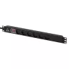Lanview LVR-3MDK-SW-DK6 19-palcová rack lišta zásuviek, 1U, 13 A, s vypínačom