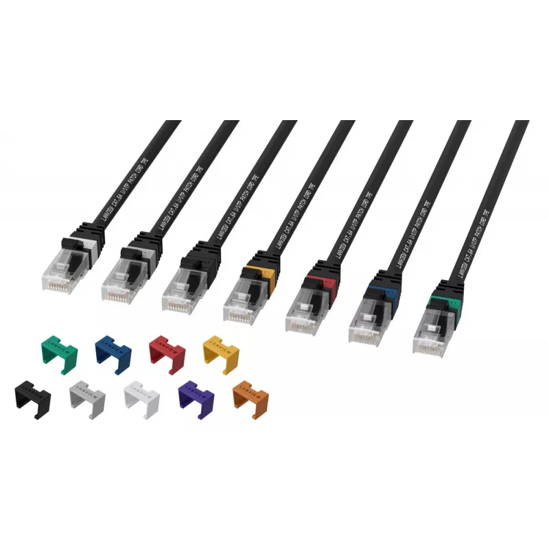 Lanview LV-UTP6A15B Prepojovací kábel Cat6A U/UTP, 15 m, čierny