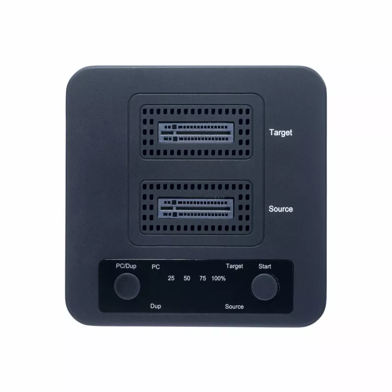 StarTech.com M2-HDD-DUPLICATOR-N1 samostatný duplikátor 1:1 a dok pre disky M.2 NVMe (PCIe), až 90 GB/min, USB-C 20 Gbps, dvojslotový, v súlade s TAA