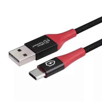 Microconnect MC-AUSBC-SC USB kábel 1,5 m USB A USB C čierny
