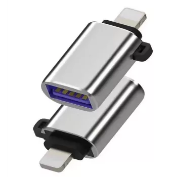 Microconnect MC-LIGHTUSB3 káblový adaptér Lightning USB A strieborný