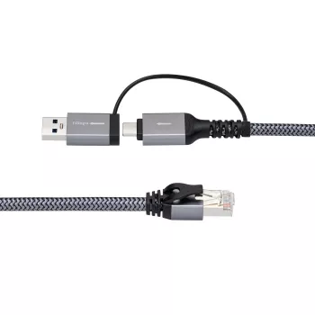 Microconnect CAT6 RJ45 FTP na USB A-C adaptérový kábel, 3 metre sieťový adaptér