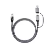 Microconnect CAT6 RJ45 FTP na USB A-C adaptérový kábel, 3 metre sieťový adaptér