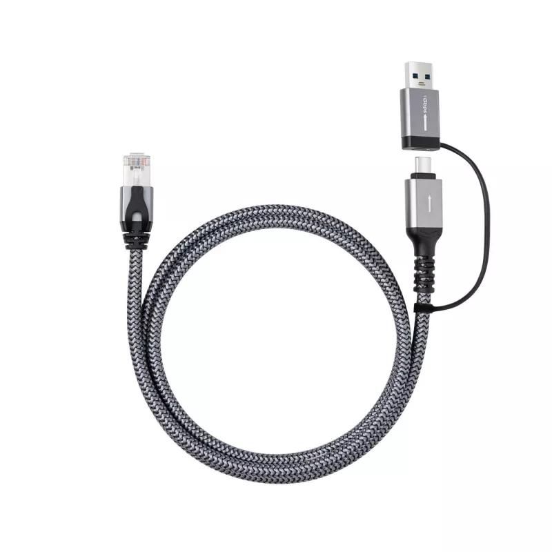 Microconnect CAT6 RJ45 FTP na USB A-C adaptérový kábel, 3 metre sieťový adaptér