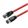 Microconnect MC-SFTP802R sieťový kábel červený 2 m Cat8.1 S/FTP (S-STP)