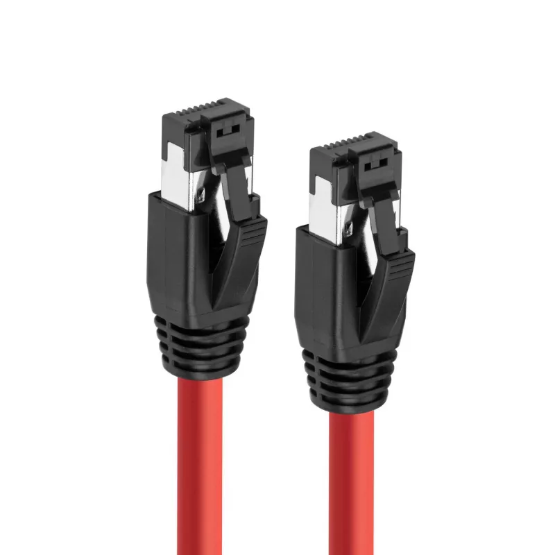 Microconnect MC-SFTP803R sieťový kábel červený 3 m Cat8.1 S/FTP (S-STP)