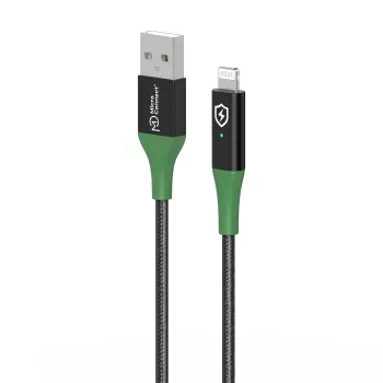 Microconnect MC-SMART USB A-L-2 Lightning kábel 2 m čierna, zelená