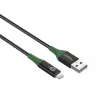 Microconnect MC-SMART USB A-L-2 Lightning kábel 2 m čierny, zelený