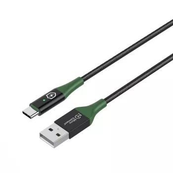 Microconnect MC-SMART USB-A-C-02 USB kábel USB 2.0 2 m USB A USB C čierna, zelená