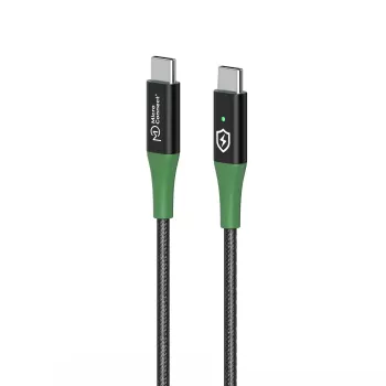 Microconnect MC-SMART USB-C-C-01 USB kábel USB 2.0 1 m USB C čierny, zelený