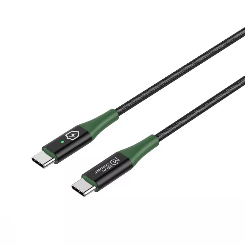Microconnect MC-SMART USB-C-C-02 USB kábel USB 2.0 2 m USB C čierny, zelený