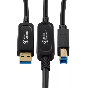 Microconnect MC-USB3.0AB15OP USB kábel USB 3.2 Gen 2 (3.1 Gen 2) 15 m USB A USB B čierna
