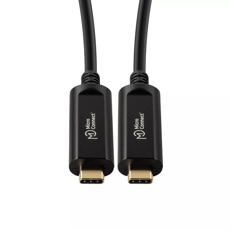 Microconnect MC-USB3.1C15OP USB kábel USB 3.2 Gen 2 (3.1 Gen 2) 15 m USB C čierny