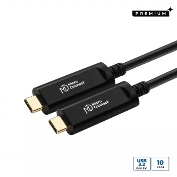 Microconnect MC-USB3.1CC10OP USB kábel USB 3.2 Gen 2 (3.1 Gen 2) 10 m USB C čierny