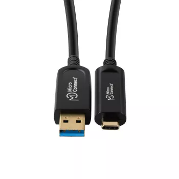 Microconnect MC-USB3.2CA20OP USB kábel USB 3.2 Gen 2 (3.1 Gen 2) 20 m USB A USB C čierny