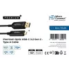 Microconnect MC-USB3.2CA20OP USB kábel USB 3.2 Gen 2 (3.1 Gen 2) 20 m USB A USB C čierny
