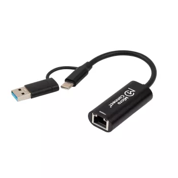 Microconnect MC-USBACNET2.5G káblový adaptér USB C RJ-45 0,2 m čierny