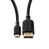Video kábel adaptér MicroConnect MC-USBCDP05 0,5 m USB Type-C na DisplayPort čierny