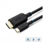 Microconnect MC-USBCHDMI05 video kábel adaptér 0,5 m HDMI Type-A (štandard) čierny