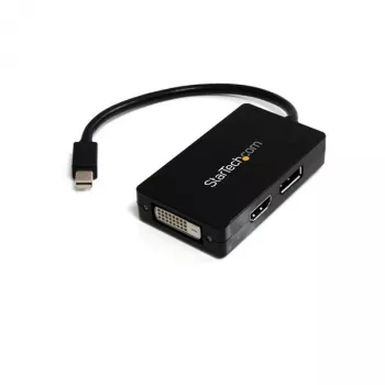 StarTech.com cestovný A/V adaptér: 3-in-1 Mini DisplayPort na DisplayPort, DVI alebo HDMI konvertor