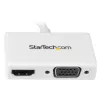 StarTech.com cestovný A/V adaptér: 2-in-1 Mini DisplayPort na HDMI alebo VGA konvertor - biely
