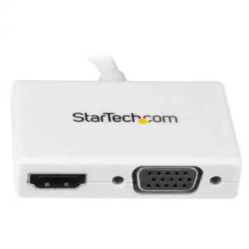 StarTech.com cestovný A/V adaptér: 2-in-1 Mini DisplayPort na HDMI alebo VGA konvertor - biely