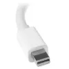 StarTech.com cestovný A/V adaptér: 2-in-1 Mini DisplayPort na HDMI alebo VGA konvertor - biely