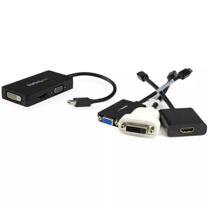StarTech.com cestovný A/V adaptér: 3-in-1 Mini DisplayPort na VGA DVI alebo HDMI konvertor
