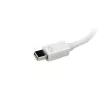 StarTech.com cestovný A/V adaptér: 3-in-1 Mini DisplayPort na VGA DVI alebo HDMI konvertor - biely