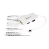 StarTech.com cestovný A/V adaptér: 3-in-1 Mini DisplayPort na VGA DVI alebo HDMI konvertor - biely