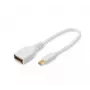 Microconnect MDPDP DisplayPort kábel 0,15 m Mini DisplayPort biely