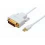 Microconnect MDPDVI2 videokábel adaptér 2 m DVI-D mini DisplayPort biely