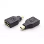 Microconnect MDPMDPF káblový adaptér Mini DisplayPort DisplayPort čierna