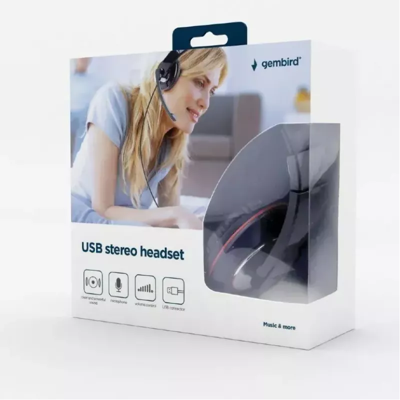 Slúchadlá Gembird MHS-U-001 USB slúchadlá káblové