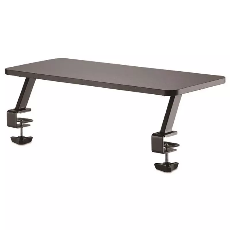 StarTech.com MNRISERCLMP podstavec pod monitor s upínaním na stôl, stolový držiak, extra široký 65 cm (25,6 palca), pre monitory do 32 palcov, čierny