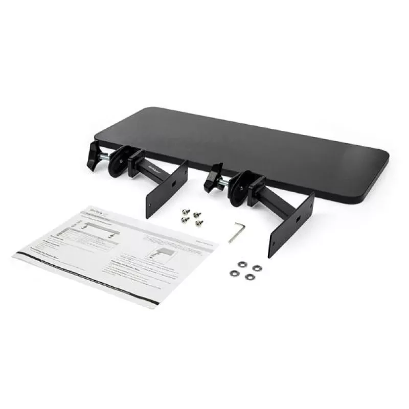 StarTech.com MNRISERCLMP podstavec pod monitor s upínaním na stôl, stolový držiak, extra široký 65 cm (25,6 palca), pre monitory do 32 palcov, čierny