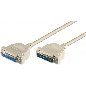 Microconnect MODGR3 sériový kábel biely 3 m DB-25