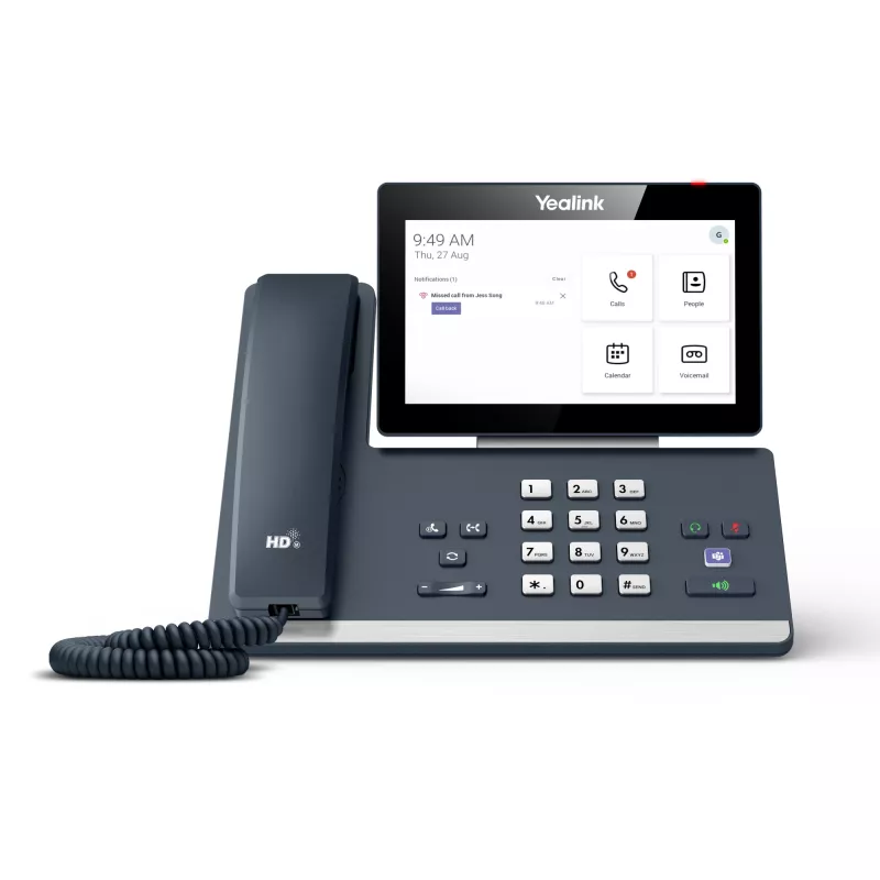 Yealink MP58 Microsoft Teams Edition, IP telefón, sivá, káblový mikrotelefón, stolový, Android, Microsoft Teams