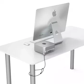 Compulocks Mac Studio Ledge Lock adaptér kľúčový káblový zámok strieborný