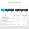 StarTech.com 3-port MST hub - DisplayPort na 3x HDMI, trojitý 4K 60Hz monitory, DP 1.4 multi-monitor video adaptér, 30cm integrovaný kábel, USB napájaný, len Windows