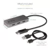 StarTech.com 3-port MST hub - DisplayPort na 3x HDMI, trojitý 4K 60Hz monitory, DP 1.4 multi-monitor video adaptér, 30cm integrovaný kábel, USB napájaný, len Windows
