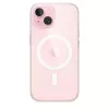 Ochranné puzdro pre iPhone 15 od Apple, MagSafe, transparentné, PC, pre 6,1 palca