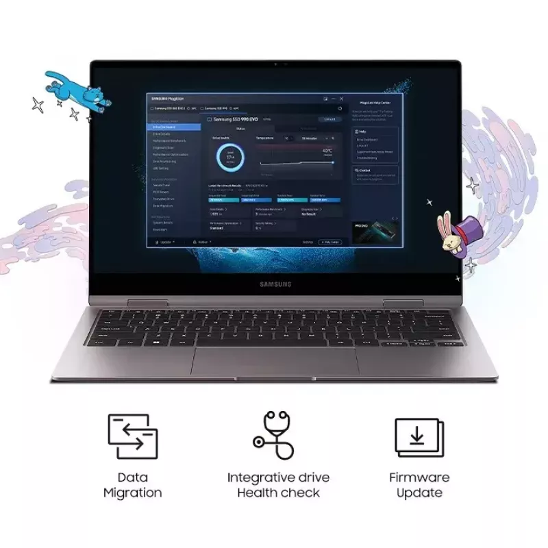 SSD disk Samsung 990 EVO 2000 GB M.2 2280 NVMe MZ-V9E2T0BW