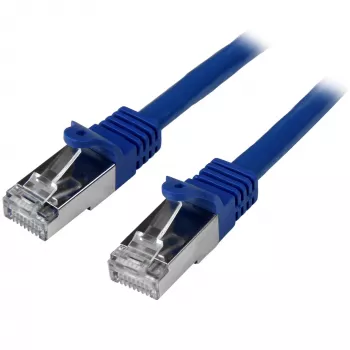 StarTech.com Cat6 patch kábel – tienený (SFTP) – 5 m, modrý, 5 m, Cat6, SF/UTP (S-FTP), RJ-45, RJ-45, modrý
